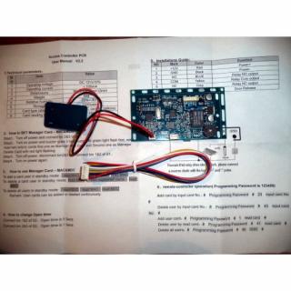 13,56MHz MIFARE čtečka, modul plošného spoje s relé, PCB-1