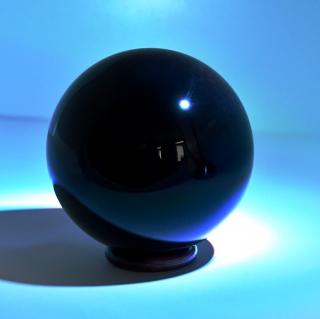 Černá koule 200 mm  (Skleněná  koule černá o průměru 200 mm)