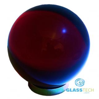 Červená skleněná koule 100 mm  (Červená skleněná koule o průměru 100 mm )