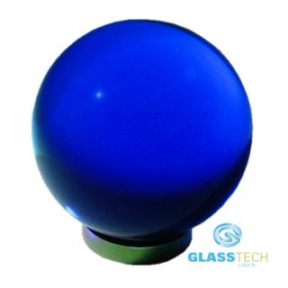 Modrá skleněná koule 100 mm  (Modrá skleněná koule o průměru 100 mm )