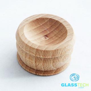 Stojánek  přírodní (dřevěný stojánek o průměru 40  mm pro koule o pr. 40 - 100 mm)