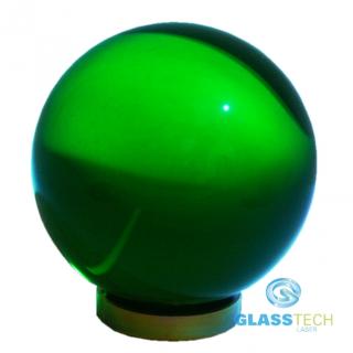 Zelená skleněná koule 100 mm  (Zelená skleněná koule o průměru 100 mm )