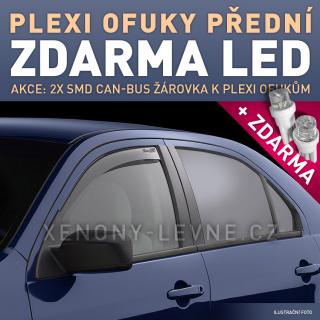 AKCE: Protiprůvanové ofuky pro Alfa Romeo 155, r.v.-96, 4dv. (Protiprůvanové plexi Alfa Romeo + LED parkovací žárovky ZDARMA)