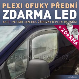 AKCE: Protiprůvanové ofuky pro Toyota Corolla EE 90, r.v.87-92, 3dv., TMP-33, HB (Protiprůvanové plexi Toyota + LED parkovací žárovky ZDARMA)