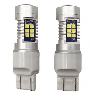 Bílá LED žárovka s paticí T20 (3157), 21 SMD, 1ks (LED autožárovka s paticí T20)