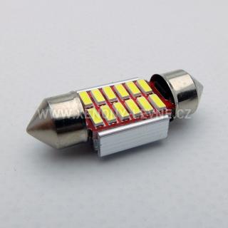 CAN-BUS sufitka bílá - Super Light, 12 SMD LED, 31mm, 1ks (LED sufitka bílá - Super Light)