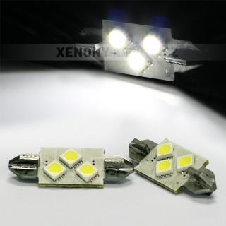 CAN-BUS sufitka bílá - Super Light, 3x SMD LED TRIANGLE, 36mm, 1ks (LED sufitka bílá - Super Light)