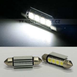 CAN-BUS sufitka bílá - Super Light, 4 SMD LED, 39mm, 1ks (LED sufitka bílá - Super Light)