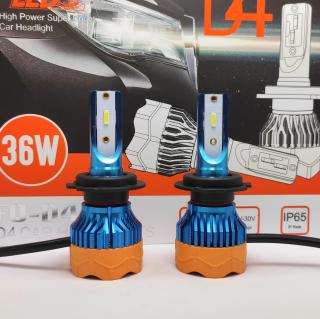 LED D4 autožárovka H7 6000K 8400lm 2x36W - sada 2ks (Sada LED autožárovek do předních světlometů 2x36W)