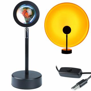 LED projekční lampa s efektem západu slunce (Relaxační lampa USB)