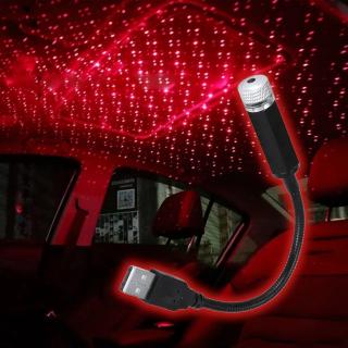 LED USB projektor noční oblohy, barva červená (Laserový projektor do interiéru)