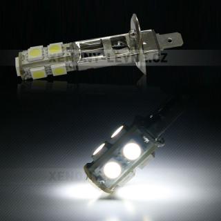 LED žárovka 12V s paticí H1, 9 SMD LED, 1ks (LED autožárovka 12V s paticí H1, 9 SMD LED, 1ks)