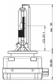 Náhradní výbojka xenon Osram D3R 4151K do originálních světlometů (Osram výbojka D3R)