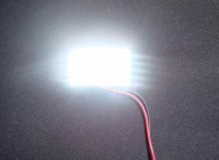 SMD LED panel s adaptérem pro sufitku od 31 do 44mm, 30 SMD LED, barva bílá, 1ks (SMD LED panel s adaptérem pro sufitku od 31 do 44mm, 30 SMD LED, 1ks)