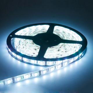 VÝPRODEJ - LED pásek 5 metrů, bílý (LED diodový ohebný STRIP pásek,12V, bílé světlo, délka 500cm)