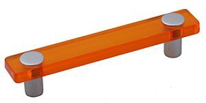 12363 - TINA úchytka 96mm oranžová (12363 - Úchytka rozteč 96mm plast )