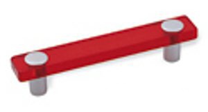 12364 - TINA úchytka 96mm červená (12364 - Úchytka rozteč 96mm plast)