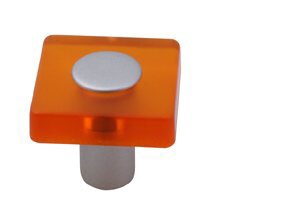 12370 - ANETA úchytka dětská 30x30 oranžová (12370 - knopka plast )