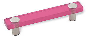 12371 - TINA úchytka 96mm růžová (12371 - Úchytka rozteč 96mm plast)