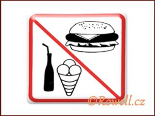 NZ 'Zákaz jídla' /bílá (99868 - NZ =Zákaz jídla= /bílá/)