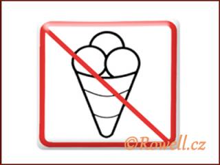 NZ 'Zákaz zmrzlina' /bílá (99871 - NZ =Zákaz zmrzlina= /bílá/)