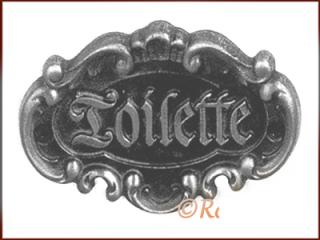 STT   štítek TOILETTE-starostříbro (99292 - STT   štítek TOILETTE-starostříbro)