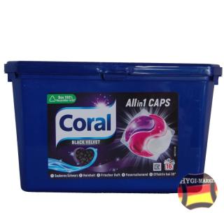 Coral kapsle ALLin1 caps Black Velvet kapsle 16 ks (dovoz z Německa)