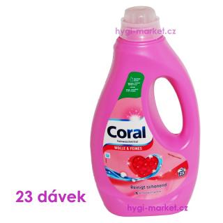 Coral prací gel na vlnu, hedvábí, elastické prádlo 1,15 litru 23 praní (dovoz z Německa)