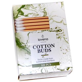 Cotton buds (vatové tyčinky z bambusového dřeva) lovena 300 ks  (dovoz z Německa)