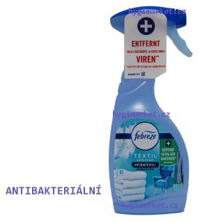 febreze Frische Wäsche ANTIBAKTERIÁLNÍ osvěžovač textilu a čalounění 500 ml  (Textile Erfrischer Antibakteriell, odstraňuje zápach a bakterie)