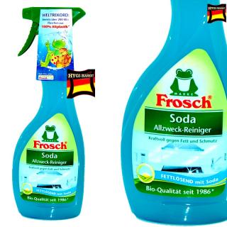 Frosch Soda Allzweck Reiniger silný proti tuku a špíně 500 ml (Skvělý pomocník do domácnosti Frosch Soda se uplatní v kuchyni, koupelně, ale i na usnadnění vyčištění nějaké skvrny třeba na podlaze.)