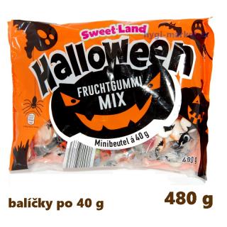 Halloween Fruchtgummi 480 g bonbony v sáčku po 40 g  (dovoz z Německa)