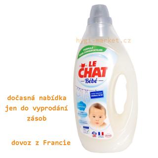 Le Chat Bébé prací gel pro děti 30 dávek 1,6 litru (dovoz z Francie)
