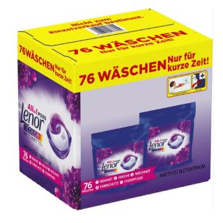 Lenor ALL in1 PODS AMETHYST BLUTENTRAUM COLOR 76 ks (2 sáčky po 38 ks)