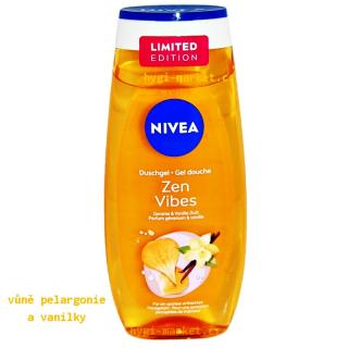 Nivea Zen Vibes geranie vanille duft - pelargonie a vanilka sprchový gel 250 ml