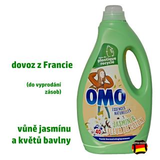 Omo prací gel vůně JASMÍNU a KVĚTŮ BAVLNY 52 dávek dovoz z Francie (dočasná nabídka na omo prodávané ve Francii)