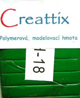 Creattix - polymerová hmota, zelená,37,1ks (cena je uvedena za kus (min.48g))