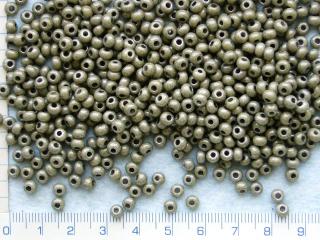 Rokajl, PRECIOSA, šedý perleťový,velikost 6/0, balení 50g (Cena je uvedena za 50g)
