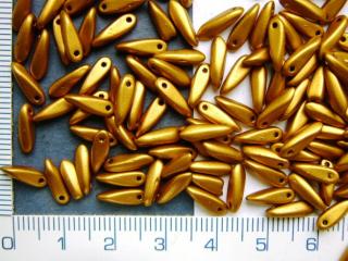 Skleněné korálky,zlatý jazýček,10mm,50ks (Cena je uvedena za 50ks)