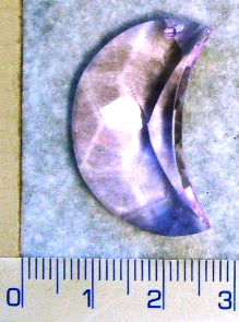 SWAROVSKI ELEMENTS přívěsek - měsíc, růžový, 30mm (Cena je uvedena za 1ks)