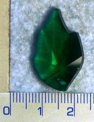 SWAROVSKI ELEMENTS přívěsek - zelený lupen, 26x16mm (Cena je uvedena za 1ks)