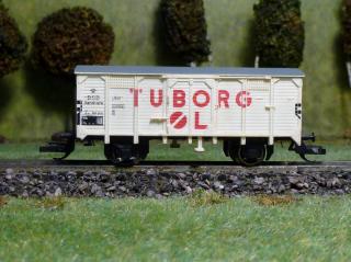 Nákladní vůz DSB pivo Tuborg (ocelová kola)