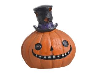 Halloween dýně v klobouku 7,5 cm