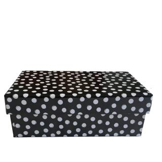 Kartonová krabice černobílá  - 15 cm