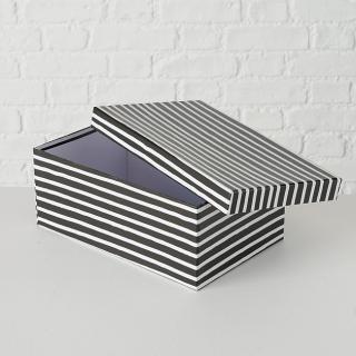 Kartonová krabice černobílá - 22,5 cm