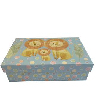 Kartonová krabice Lvíčata - 20 cm
