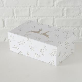 Kartonová krabice s jeleny - 13 cm