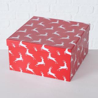 Kartonová krabice se soby - 24 cm