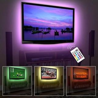 Akce - LED RGB osvětlení za TV - dálkové ovládání zdarma (LED sestava RGB za TV - NENÍ třeba dokupovat zdroj)