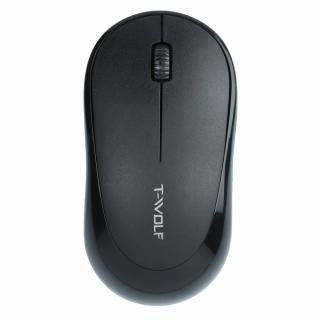 Bezdrátová kancelářská optická počítačová myš, 1000 DPI, černá (Černá bezdrátová kancelářská myš)